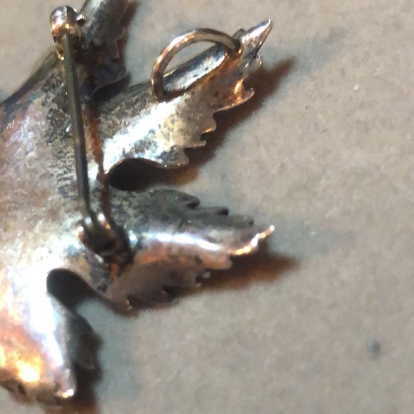 MFA 925 Sterling Maple Leaf Brooch & Pendant - Picture 5 of 7